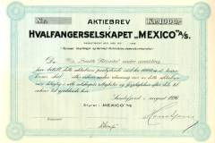 147_Mexico-Hvalfangerselskapet_1926_1000_nrBlankett